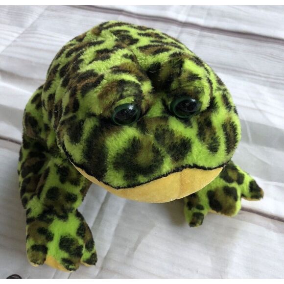 Ganz Webkinz Bullfrog‎ Spotted Frog Stuffed Animal Plush No Code - Picture 1 of 5